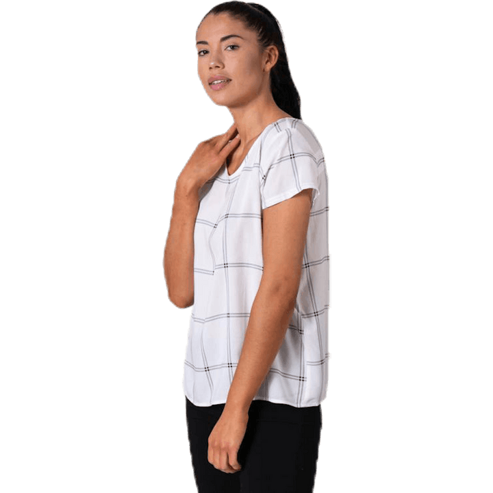 First One Ss Aop Top White
