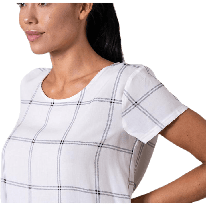 First One Ss Aop Top White
