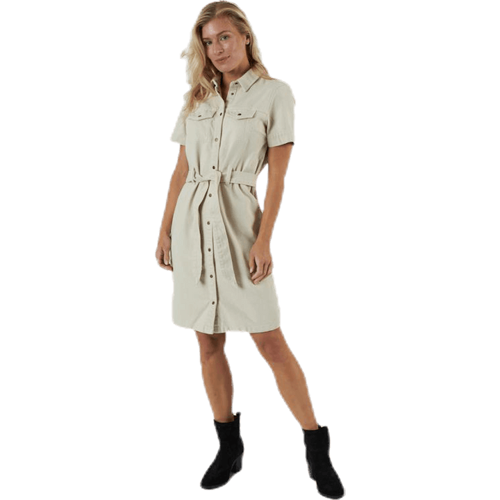 Amir Ss Džínsové šaty Almond Milk-Vi Beige