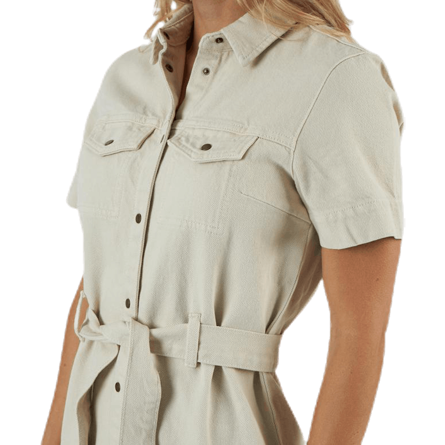 Amir Ss Džínsové šaty Almond Milk-Vi Beige