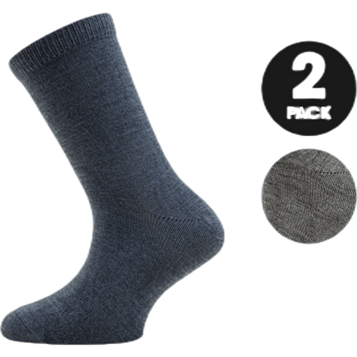 Wakta Wool/Vis  2P Sock Blue