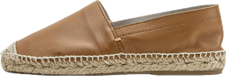 Katie Leather Espadrille Brown