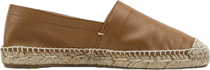 Katie Leather Espadrille Brown