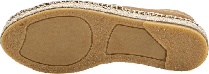 Katie Leather Espadrille Brown