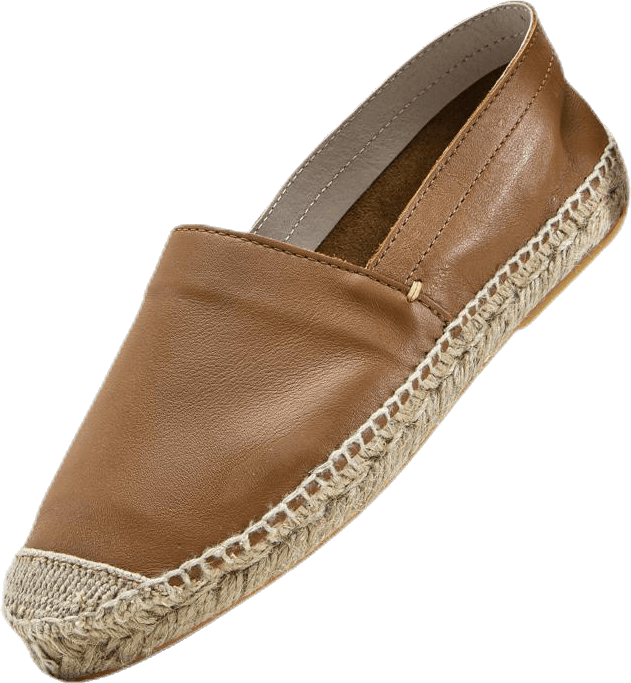 Katie Leather Espadrille Brown