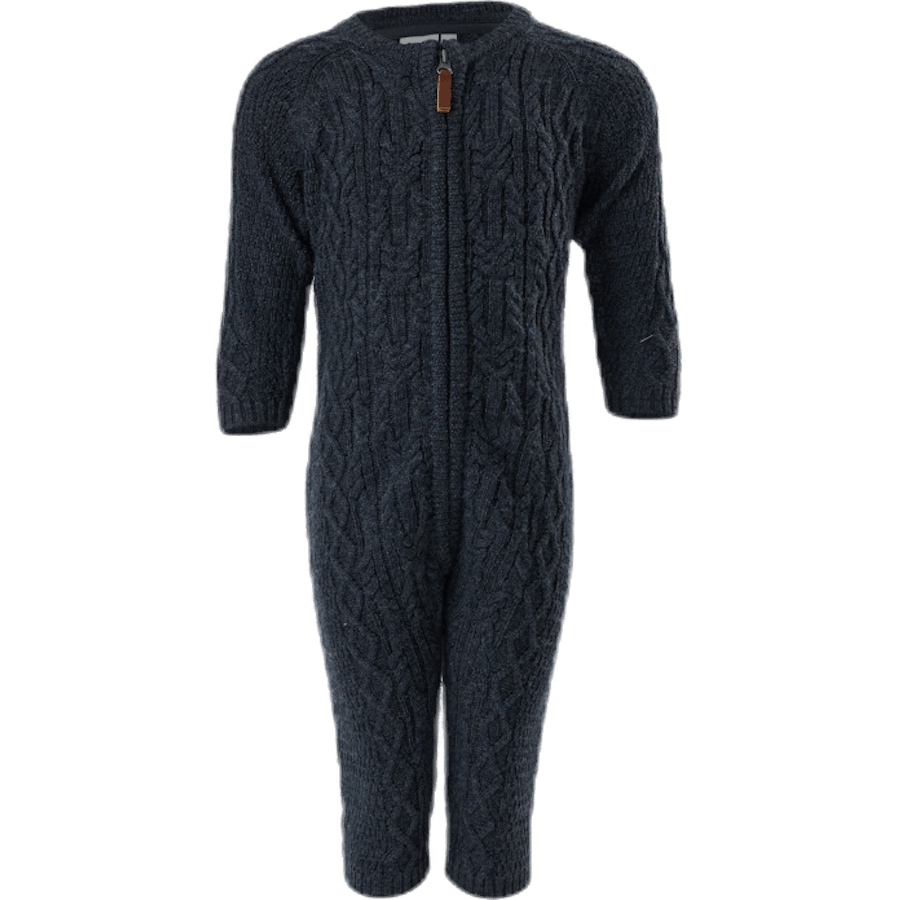 Wrilla Wool Ls Knit Suit Blue