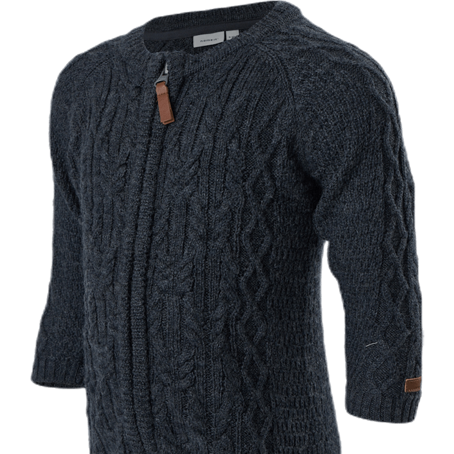 Wrilla Wool Ls Knit Suit Blue