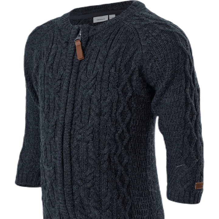 Wrilla Wool Ls Knit Suit Blue