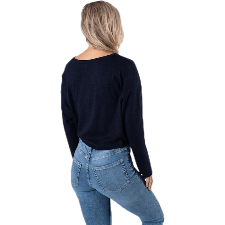 Azra L/S Twist Top Jrs Blue