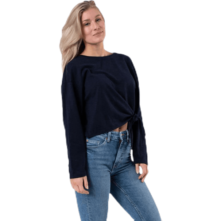 Azra L/S Twist Top Jrs Blue