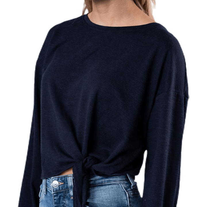 Azra L/S Twist Top Jrs Blue