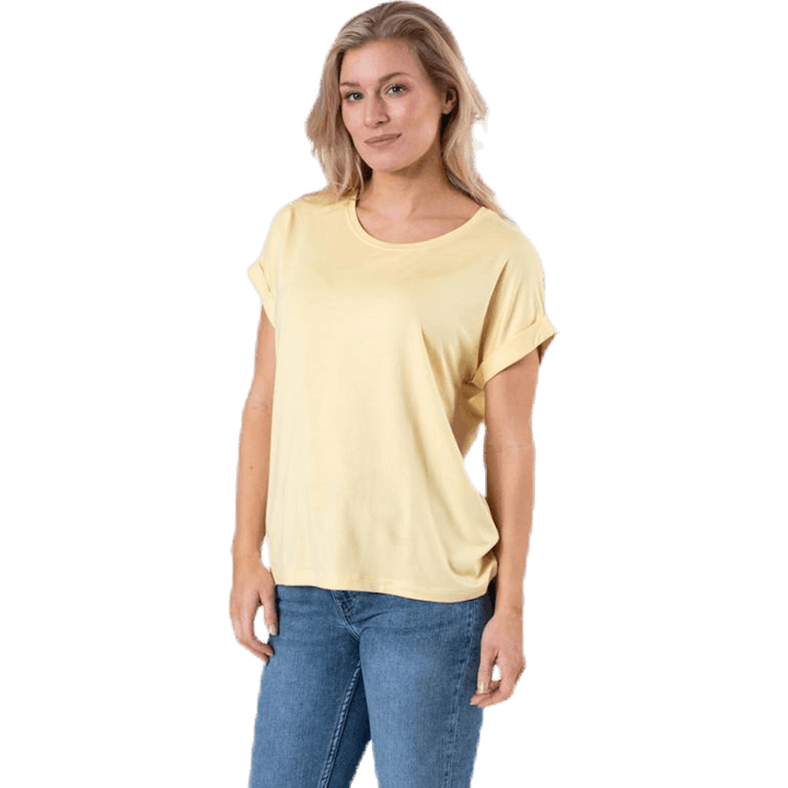 Moster S/S O-Neck Top Jrs Yellow
