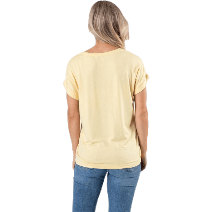 Moster S/S O-Neck Top Jrs Yellow