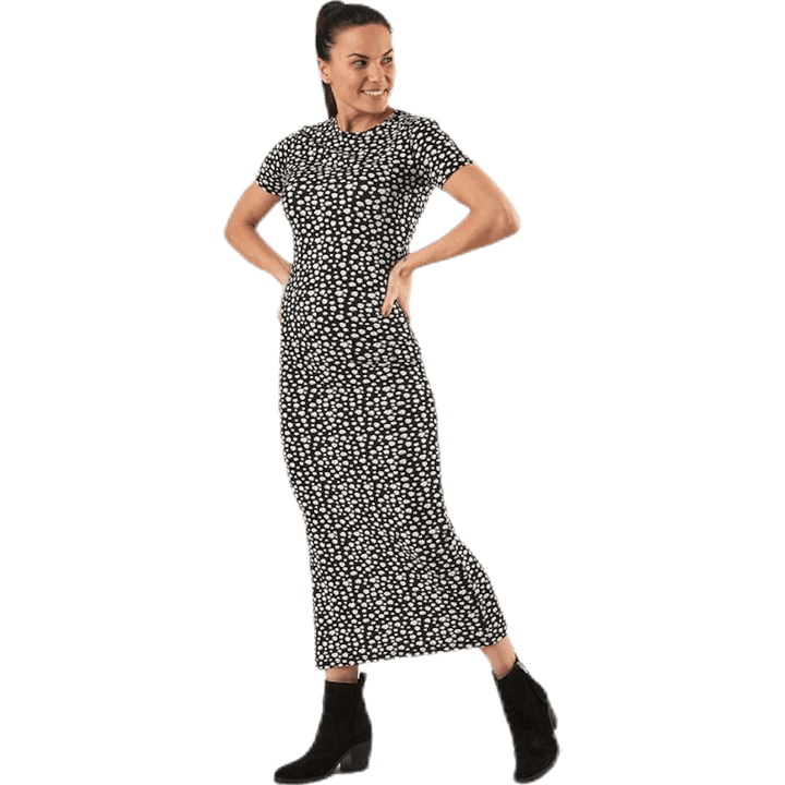 Sting S/S Rouching Dress Black