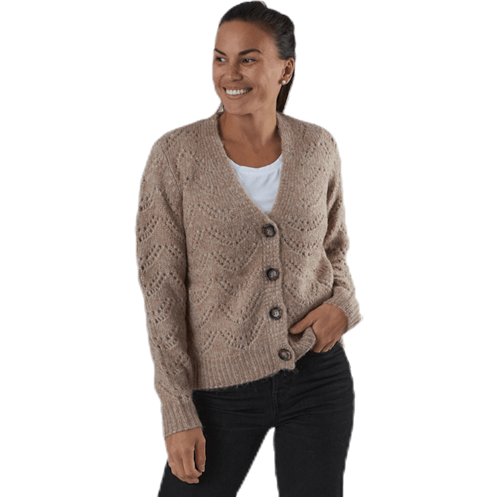 Bibi Ls  Knit Cardigan Beige