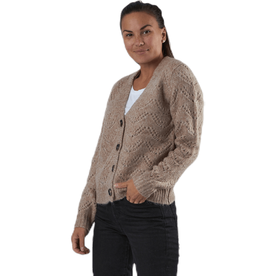 Bibi Ls  Knit Cardigan Beige