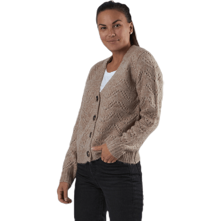 Bibi Ls  Knit Cardigan Beige