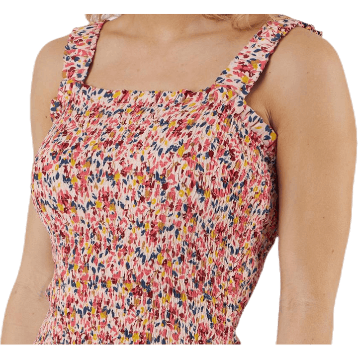 Ayrin Smock Strap šaty ružové