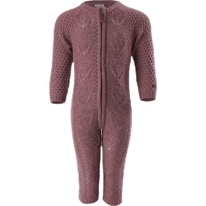 Wrilla Wool Ls Knit Suit Red
