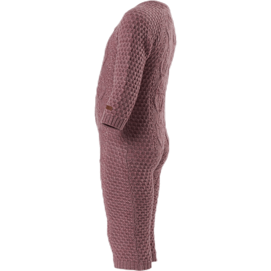 Wrilla Wool Ls Knit Suit Red