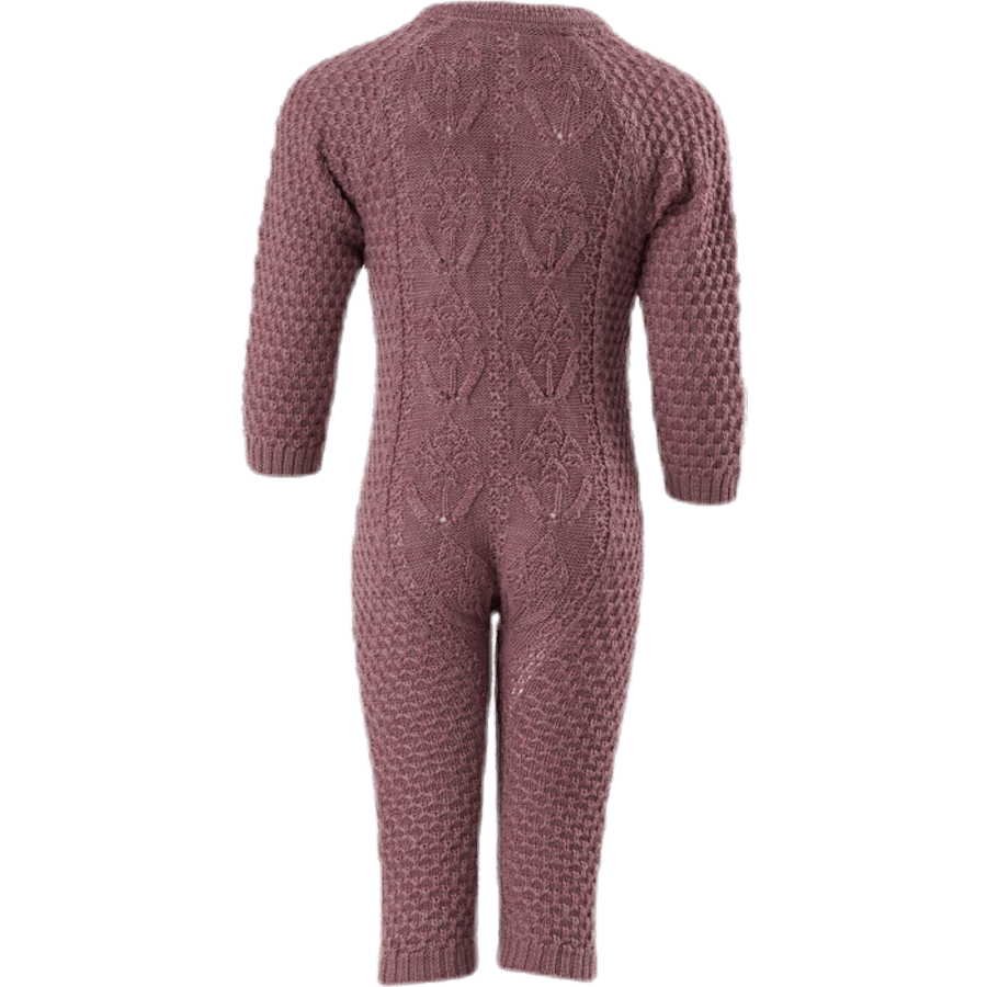 Wrilla Wool Ls Knit Suit Red