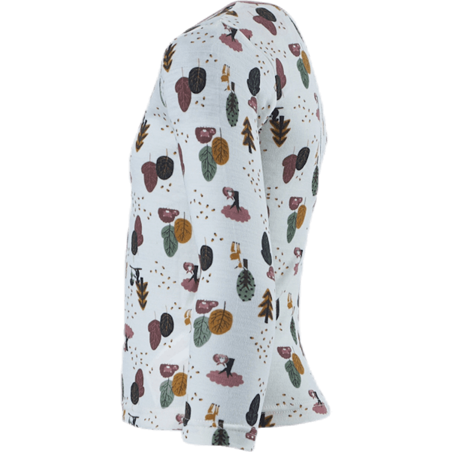 Willit Wool Ls Top White