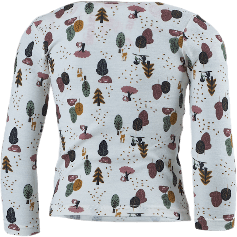 Willit Wool Ls Top White