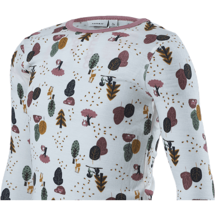Willit Wool Ls Top White