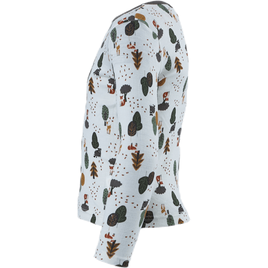 Willit Wool Ls Top White