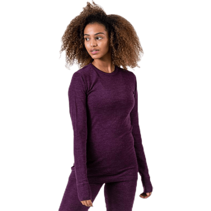 Camicia Elroy in lana viola