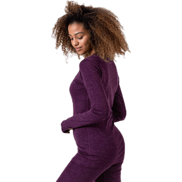Camicia Elroy in lana viola