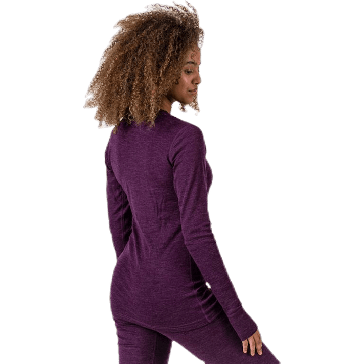 Camicia Elroy in lana viola