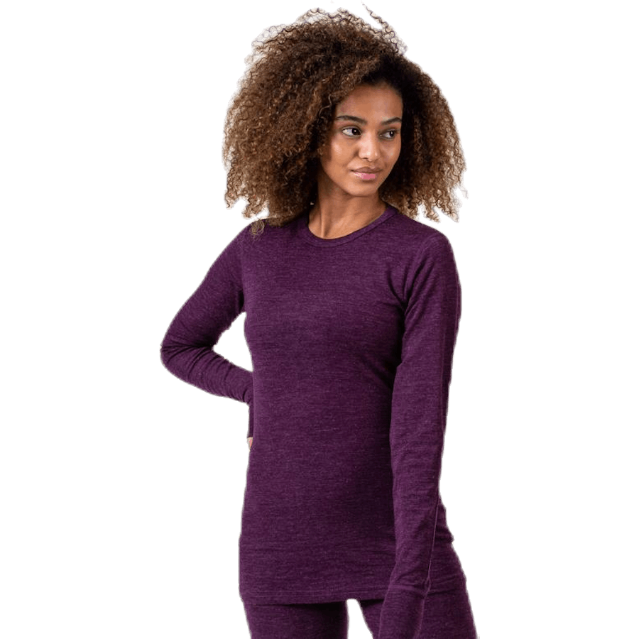 Camicia Elroy in lana viola