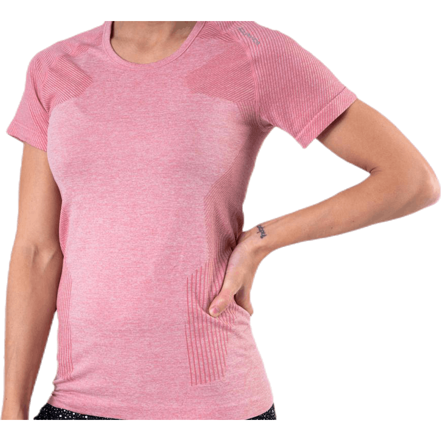 Vanilla Melange Seamless S/S Tee Pink