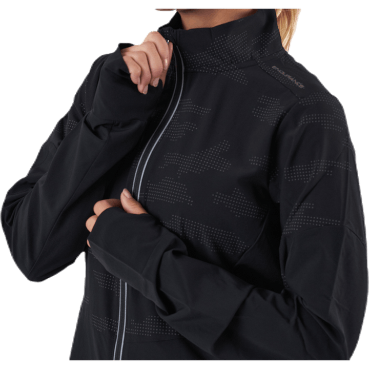 Wilma Reflective 4-Way Stretch Jacket Black