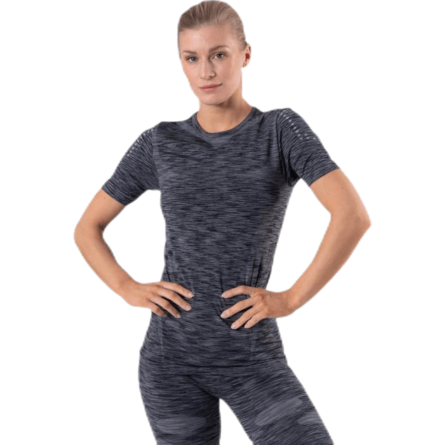 Ascoli Seamless Melange S/S Tee Black