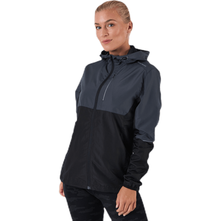 Lassie Running Jacket With Hood Black