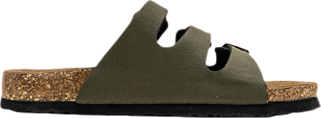 Santa Cork Sandals Green