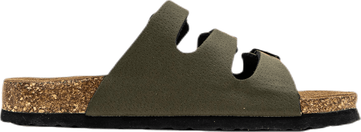 Santa Cork Sandals Green