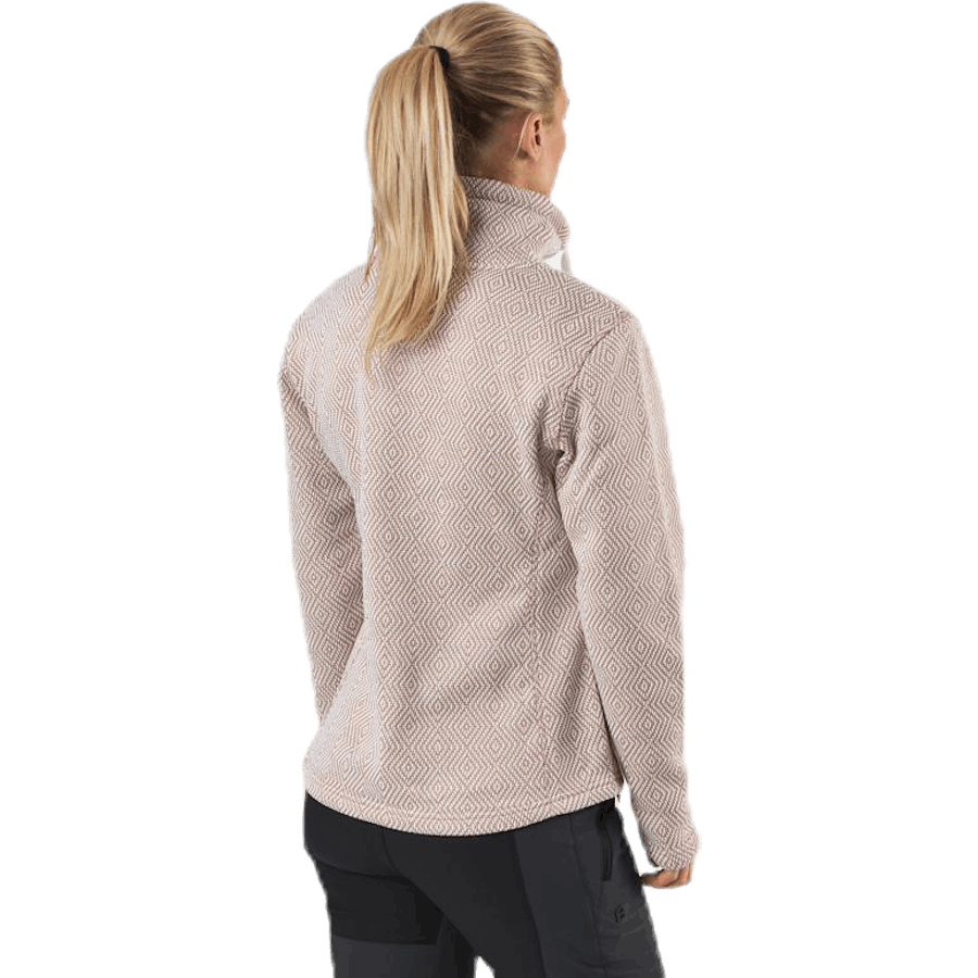 Freida Melange Fleece Jacket Beige