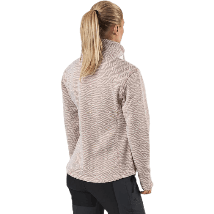 Freida Melange Fleece Jacket Beige