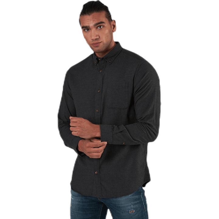 Klasická melanžová košile L/S Grey