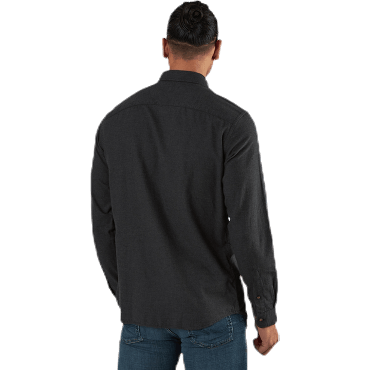 Klasická melanžová košile L/S Grey