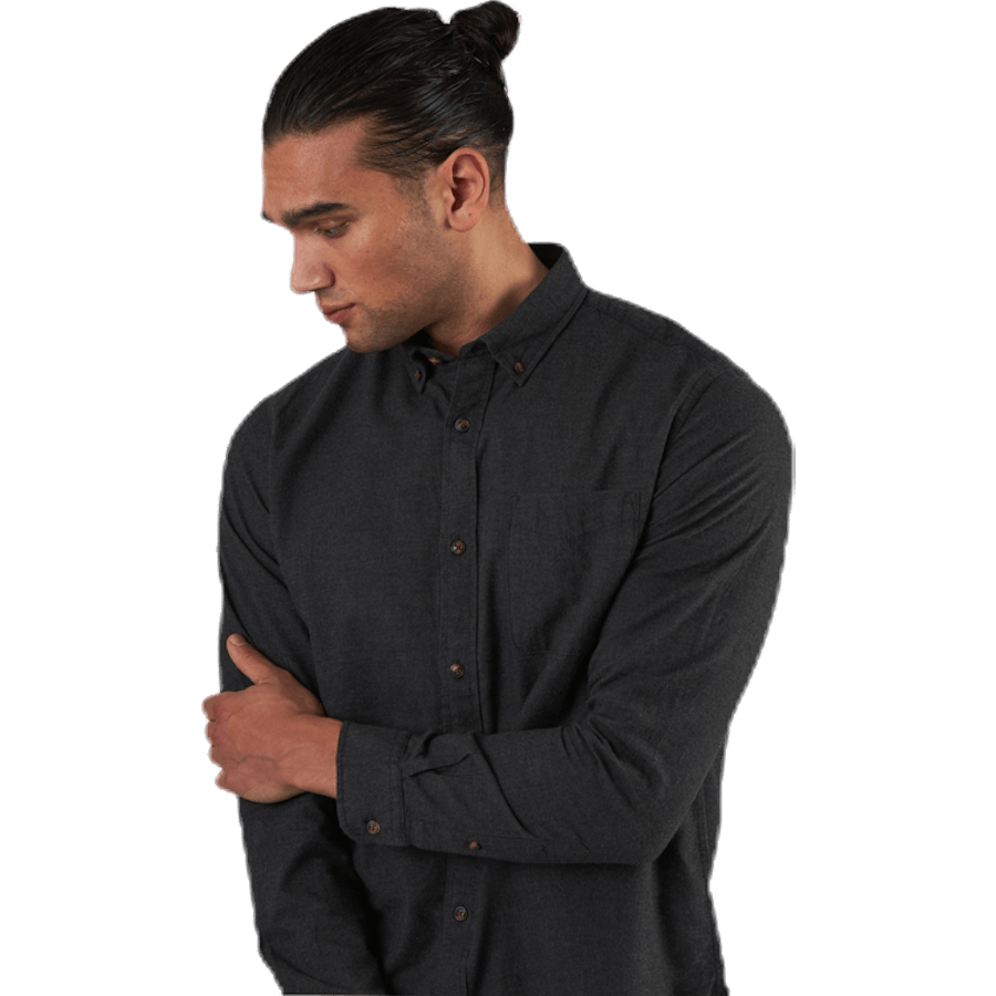 Klasická melanžová košile L/S Grey