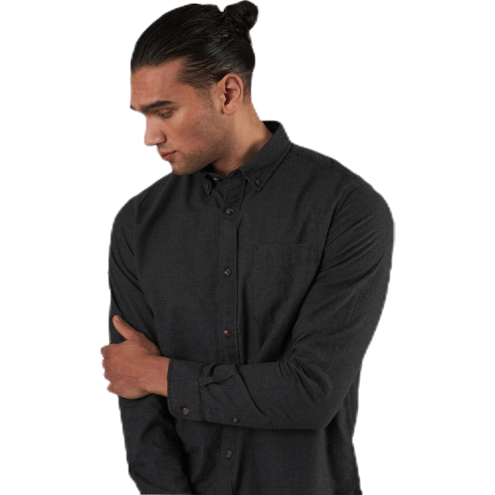 Klasická melanžová košile L/S Grey
