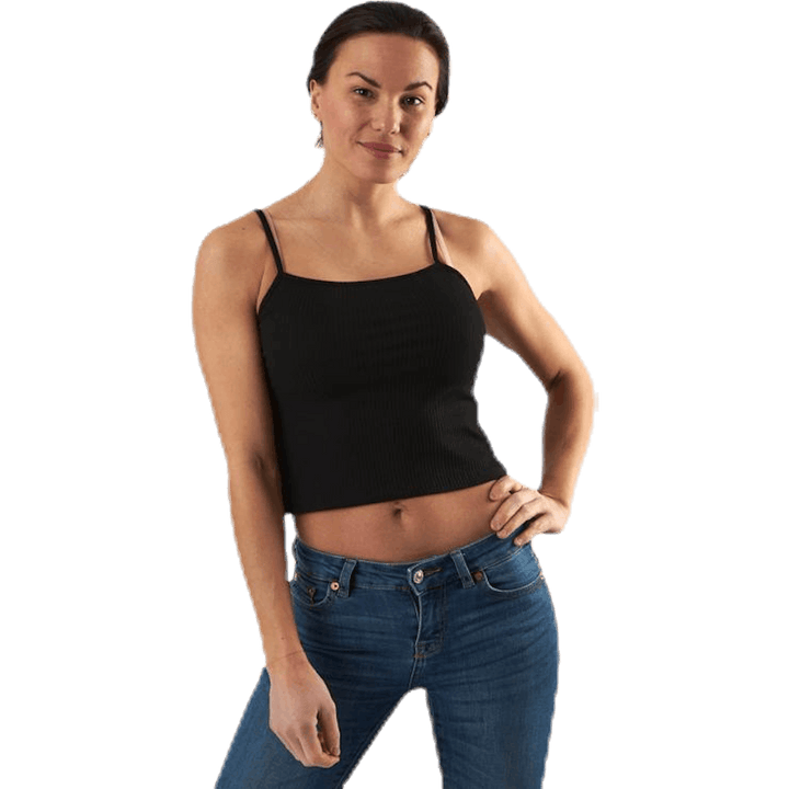 Larra Cropped Singlet Jrs Black