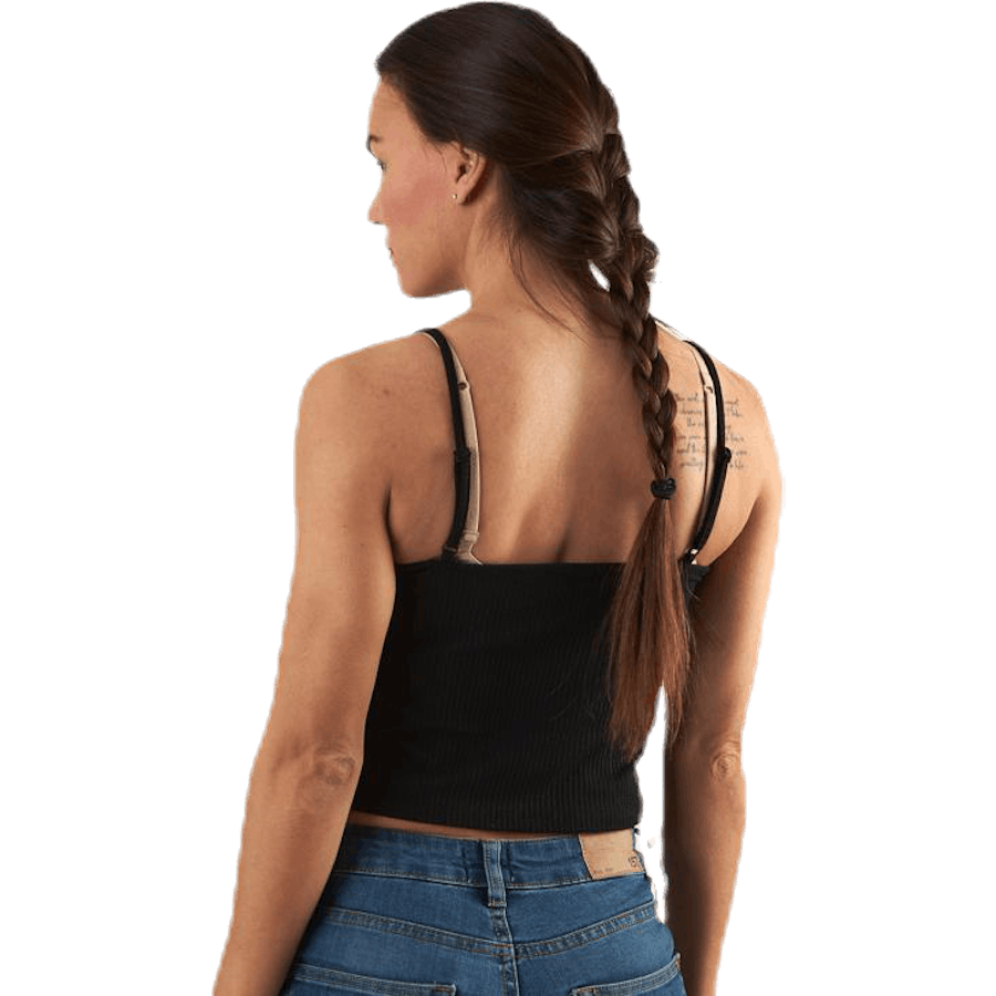 Larra Cropped Singlet Jrs Black