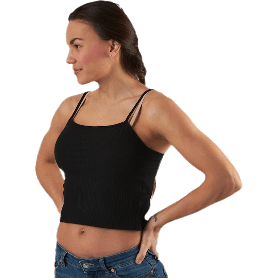 Larra Cropped Singlet Jrs Black