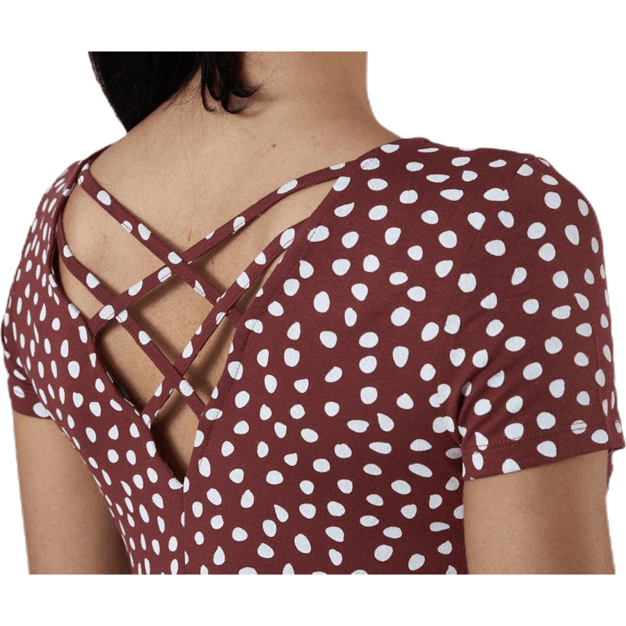 Bera Back Lace Up Abito da sera rosso