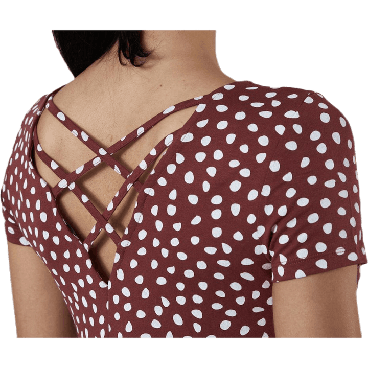 Bera Back Lace Up Abito da sera rosso